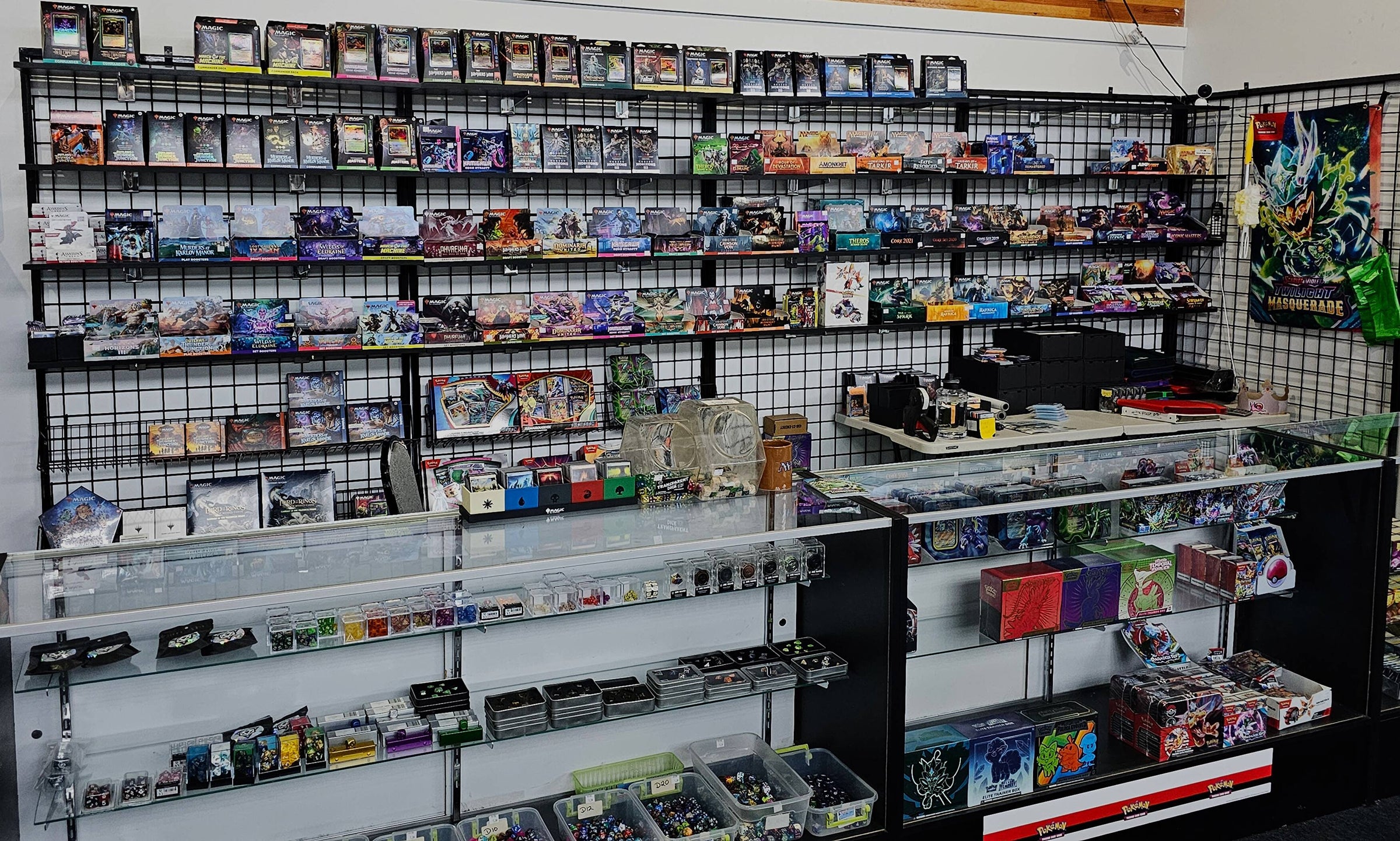 mtg card shops near me Amazon.com: MORCCO 3900+ Trading Card Storage Box, 5-Row Magnetic Lid TCG  Case with 5 Display Windows & Detachable Game Mat, MTG Commander Toploader  Card Holder for PTCG/Sports Cards/CCG（Black） : Toys & Games main image 0